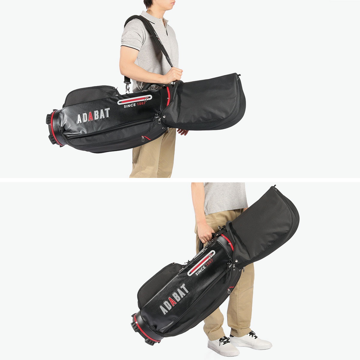 楽天市場】【最大48倍 3/5限定】 アダバット キャディバッグ メンズ