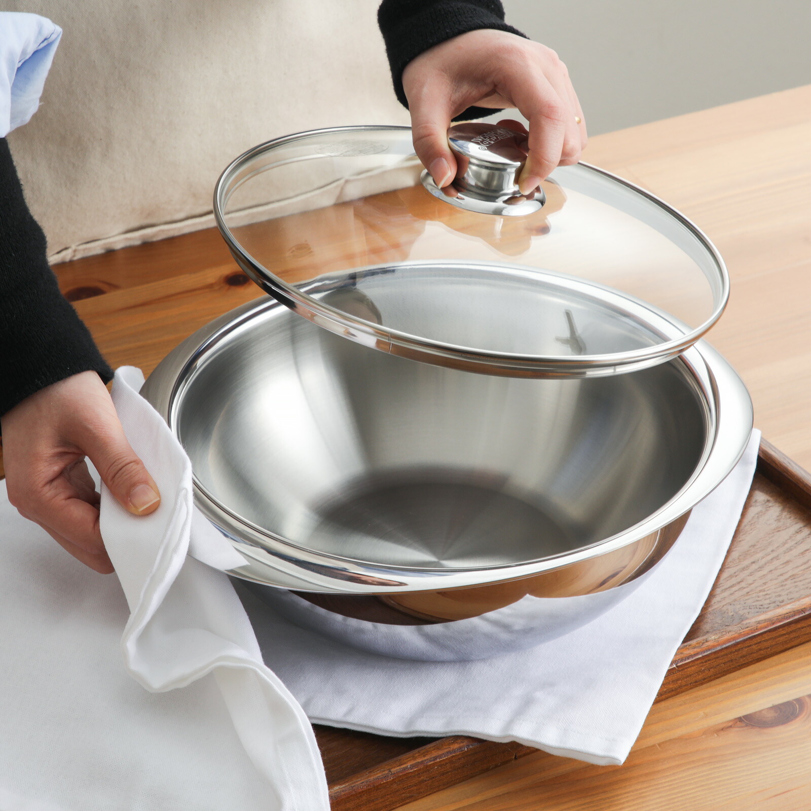 楽天市場】【レビュー特典あり】マイヤー ニューパン 24cm 鍋 ガラス蓋