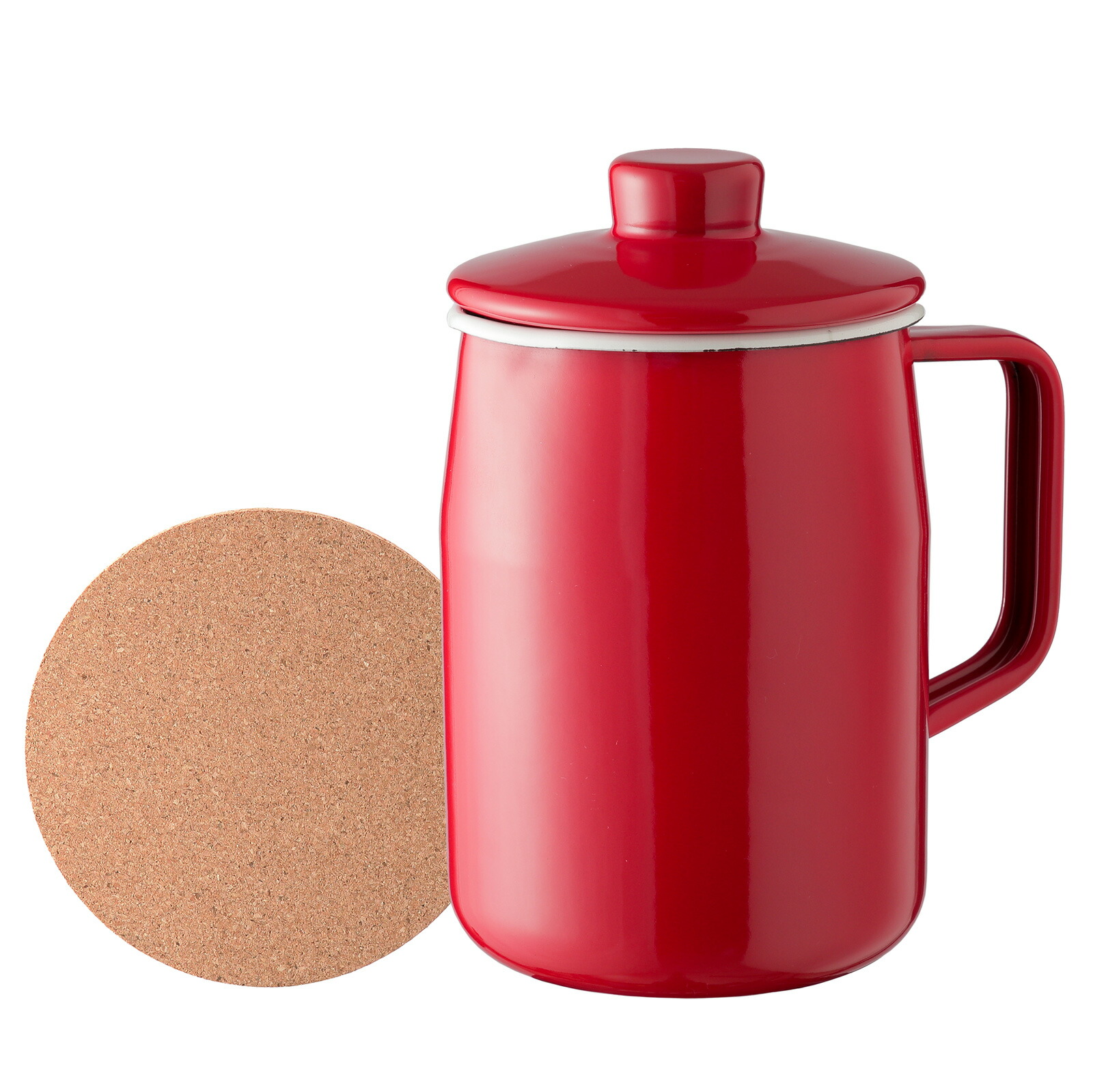 楽天市場】【専用コルクマット付セット】オイルポット ホーロー オイル