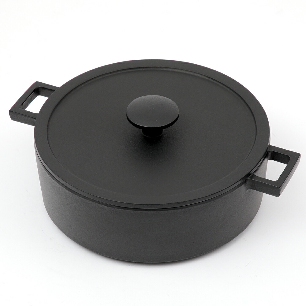 楽天市場】南部鉄器 浅型両手鍋 ジャパンブランド プロ・アルテ