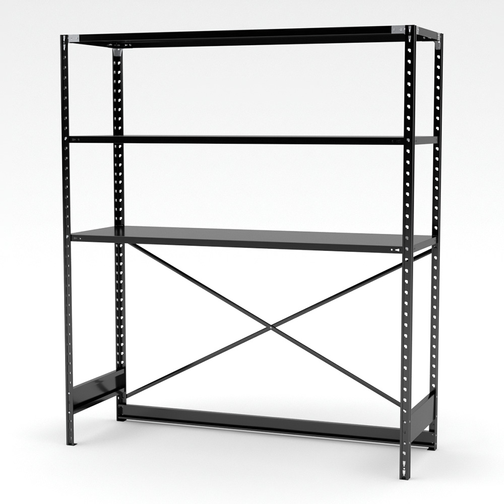 楽天市場】抗菌 スチールラック 下段開放タイプ 幅181.2×奥行61.2×高さ