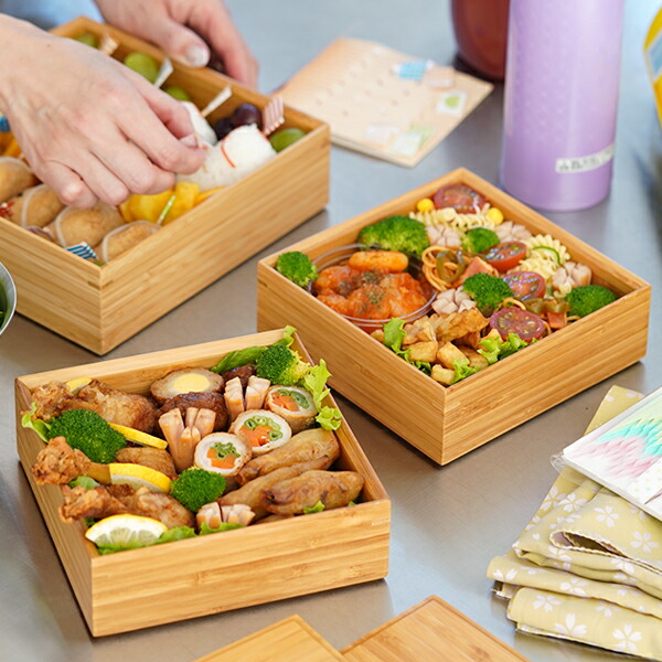 楽天市場】公長齋小菅 5寸 二段重箱 京都 お重 ランチボックス 竹製 公