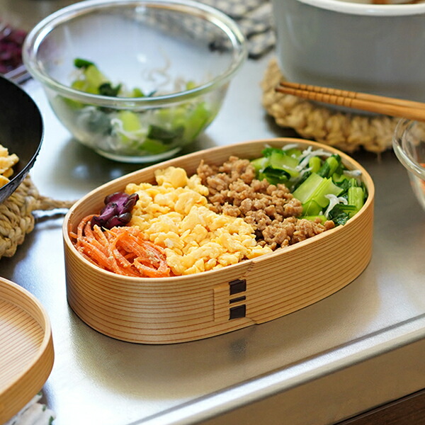 楽天市場】曲げわっぱ 弁当箱 小判型 大 栗久 わっぱ弁当 国産 日本製