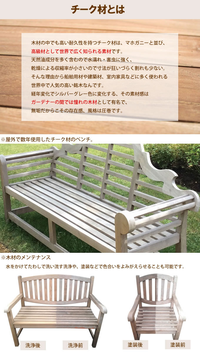 楽天市場】ガーデンベンチ 木製 背もたれ レインボーアーチ 幅155cm 3