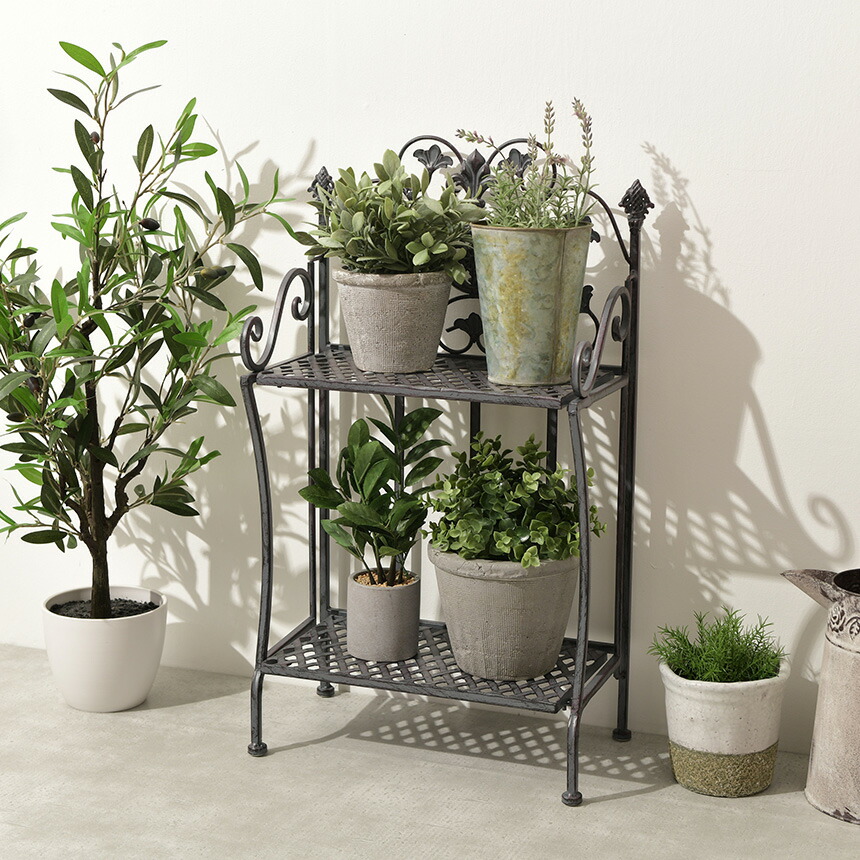 楽天市場】花台 アンティーク 屋外 おしゃれ アイアン フラワー