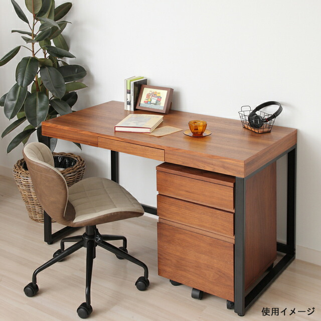 楽天市場】ウォルナットデスク&デスクチェスト 計2点セット T-2314+K