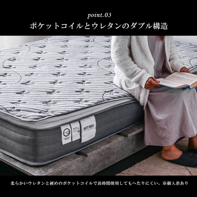 楽天市場】クイーンサイズ 高級 硬め 固め ピロートップ付き ポケット