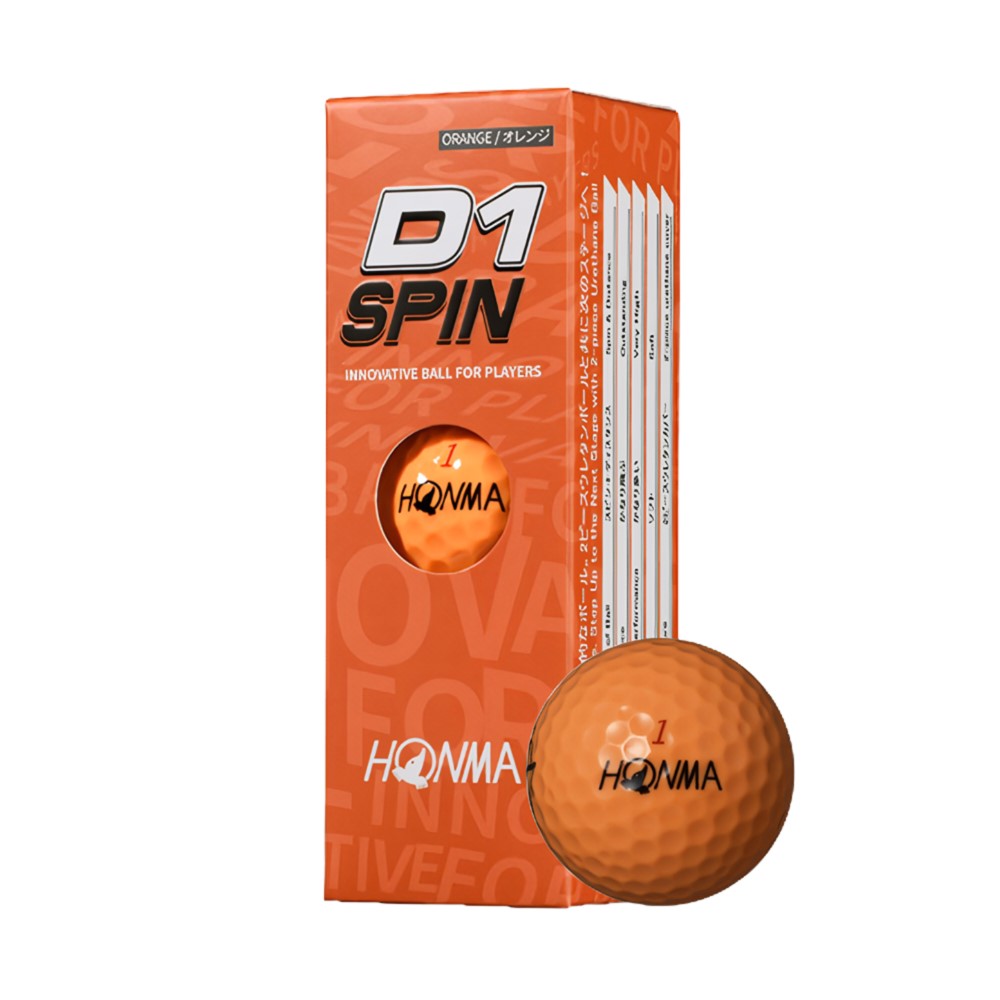 楽天市場】HONMA（本間） D1スピン ボール（スリーブ3個入り