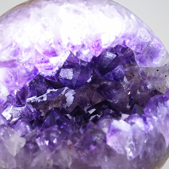 楽天市場】笑ロアメジストジオード アメジスト原石 丸玉 100mm 約1kg