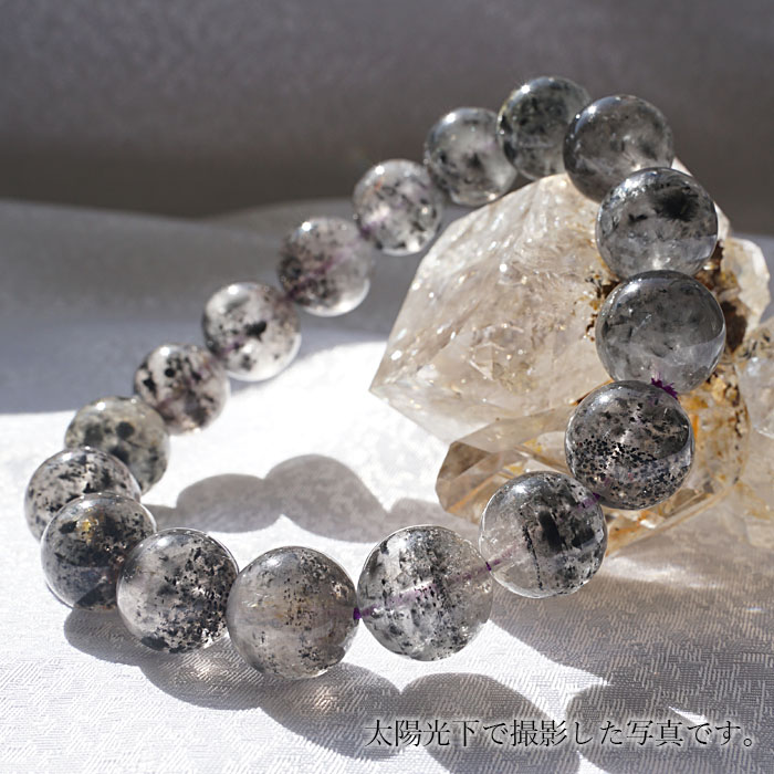 楽天市場】グラファイトインクォーツ ブレスレット 12mm 【 一点物