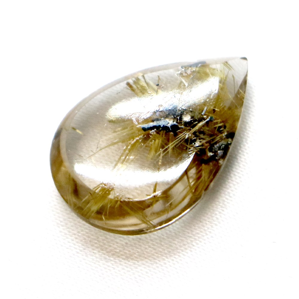 楽天市場】タイチンルチルクォーツ ティアドロップ21mm 12.94ct ルチル