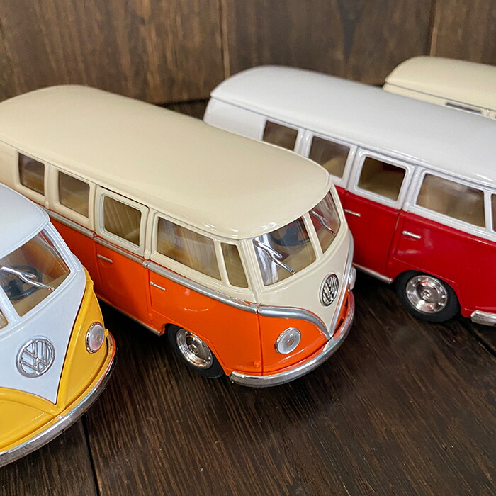 楽天市場】フォルクスワーゲン ワーゲンバス ミニカー レッド グリーン