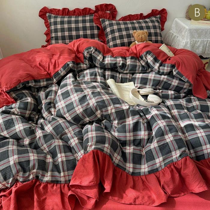 楽天市場】敷布とんカバー 3点4点セット シングル チェック柄 おしゃれ