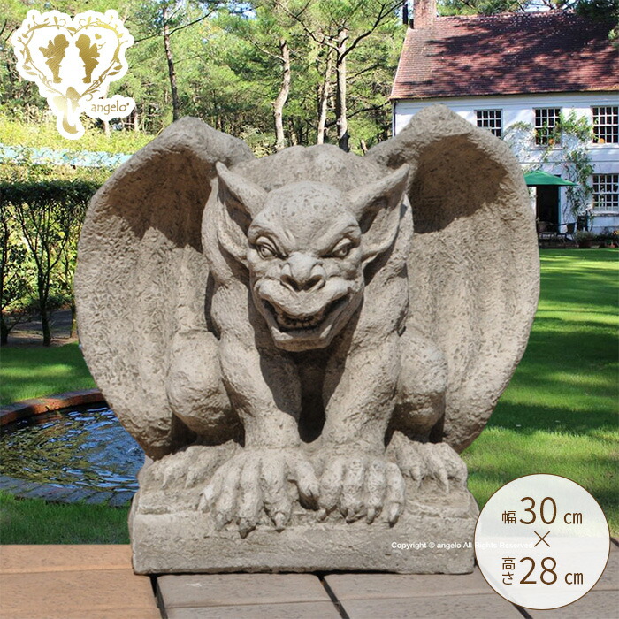 楽天市場】楽天ランキング1位 英国製【ガーゴイルF】ストーン製 置物