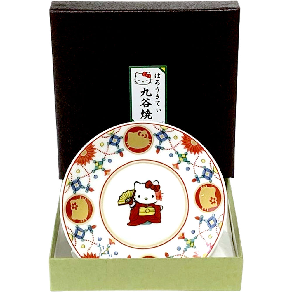 楽天市場】九谷焼 豆皿 瓔珞門 キティちゃん 飾り皿 ミニ絵皿ハロー
