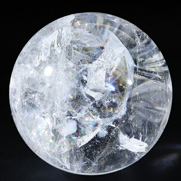 楽天市場】虹入り 水晶 丸玉 約45mm 穴なし 天然石 パワーストーン