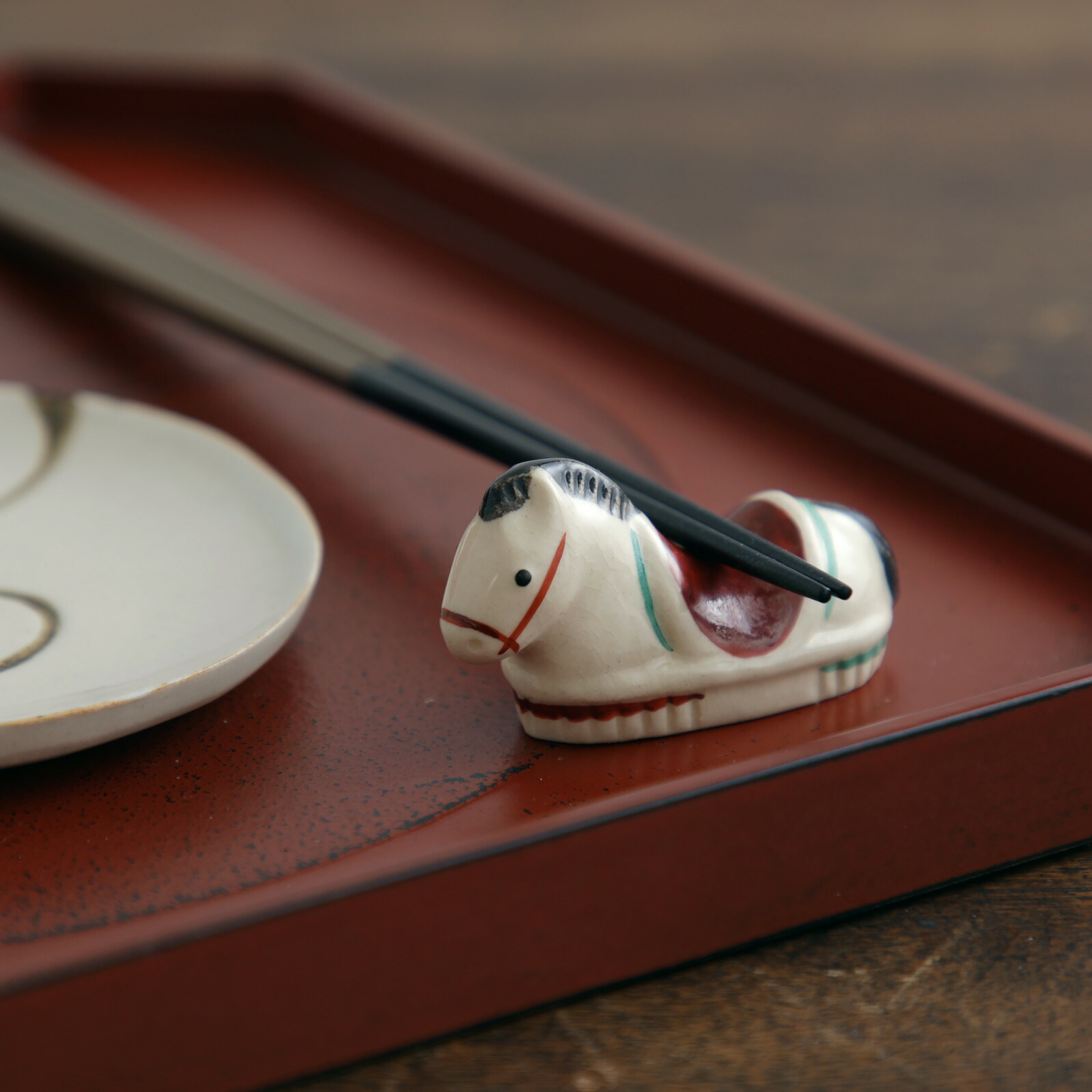 楽天市場】箸置き 馬 午の箸置き 1個 化粧箱入り 午 うま 六兵衛窯