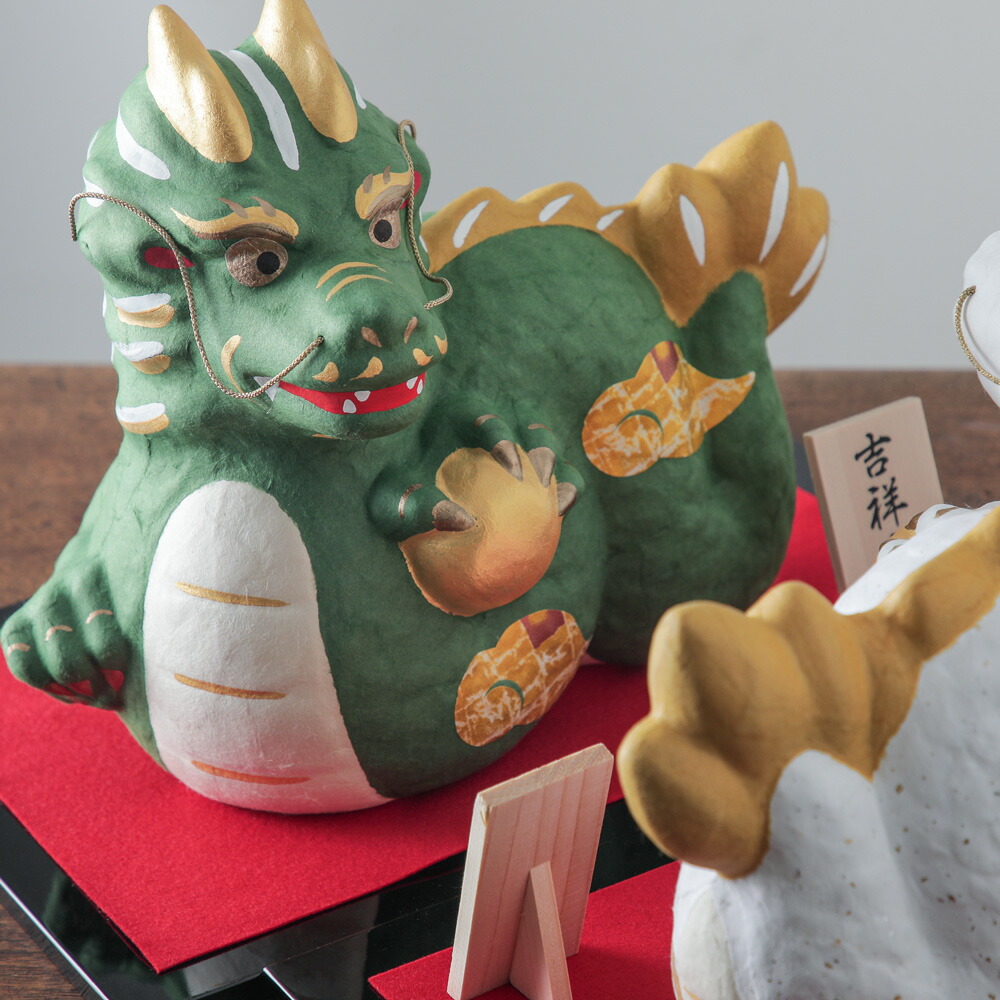 楽天市場】干支 辰 置物 ちぎり和紙 大 辰 龍 お正月飾り 干支飾り