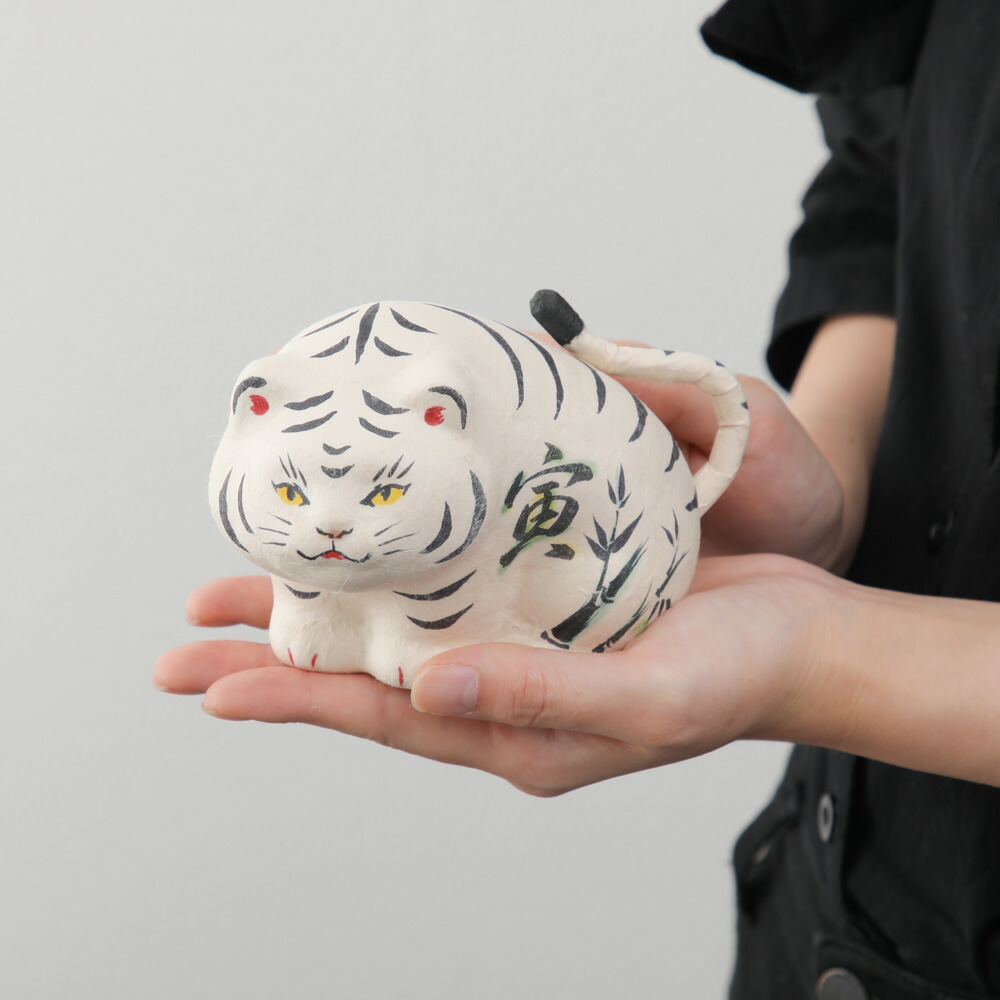 楽天市場】干支飾り ちぎり和紙 寅の字寅 白虎 四神 水墨画風 開運寅