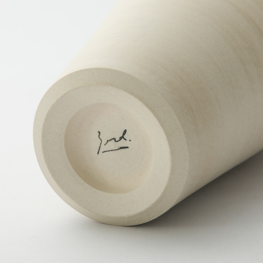 楽天市場】手引きろくろ フラワーベース「大」ホワイト 白 生成り 花器