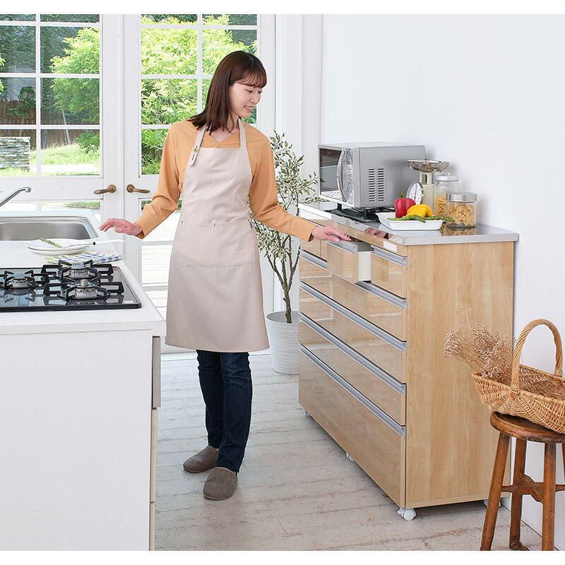 楽天市場】ステンレス天板鏡面キッチンハイカウンター キッチン