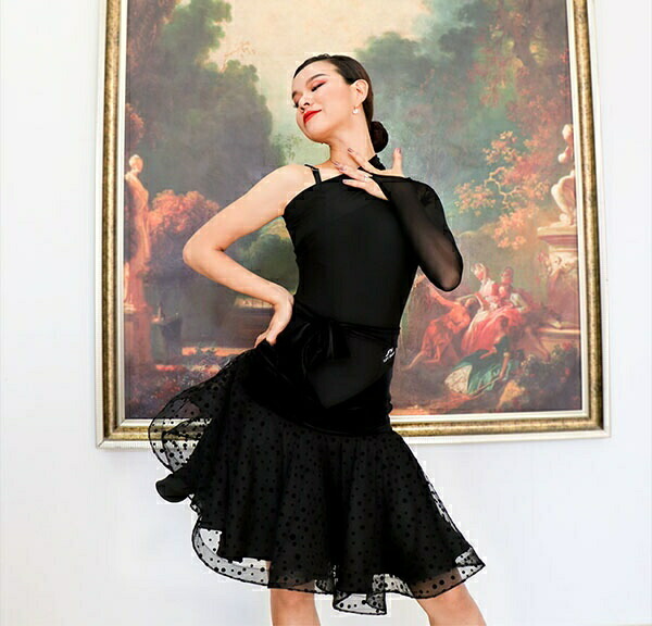 美品 社交ダンス用オフショルダードレス 【公式通販】