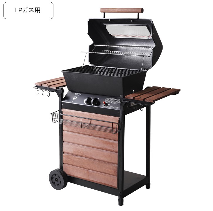 楽天市場】カリフォルニアパティオガスが使えるBBQグリル【LPガス