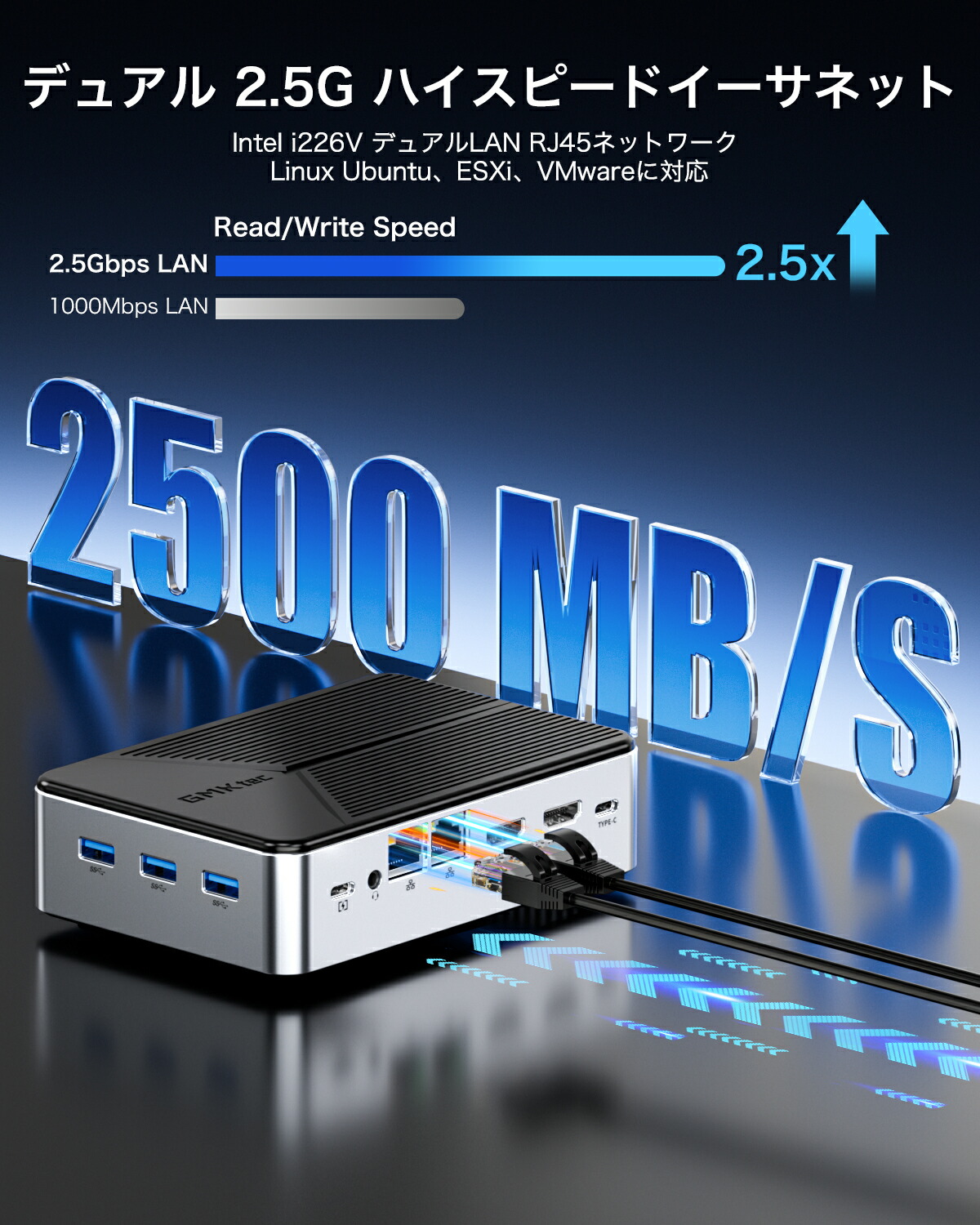 楽天市場】【M.2 SSDが4枚搭載可能 最大16TB】GMKtec G9 ミニpc Intel