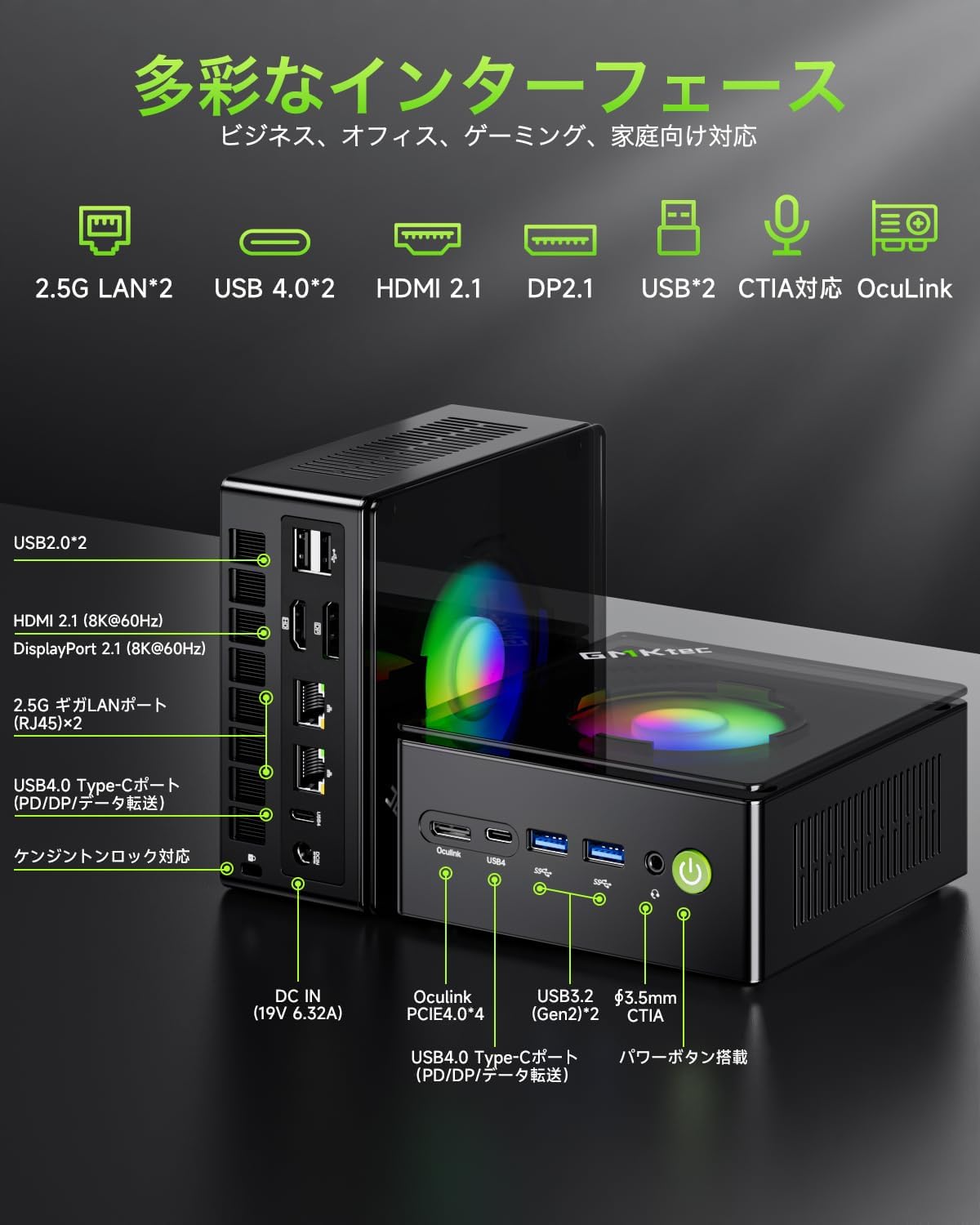 楽天市場】【クーポンで122,234円~】楽天一位受賞 GMKtec ミニPC K11