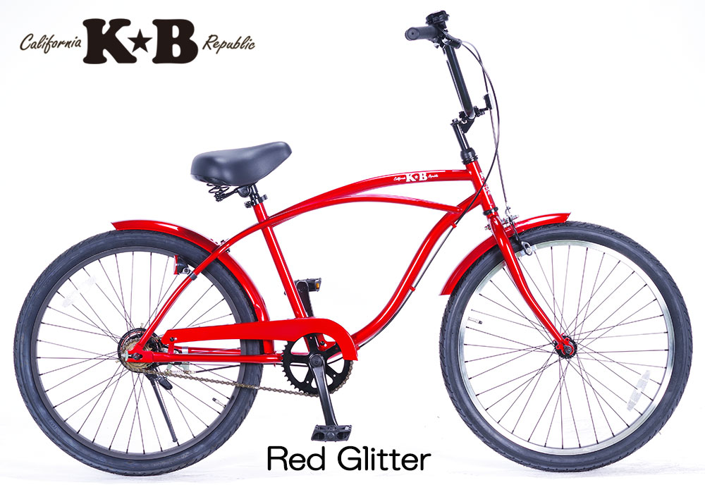 楽天市場】KB/ケイビービーチクルーザー 24インチ シングルギアー