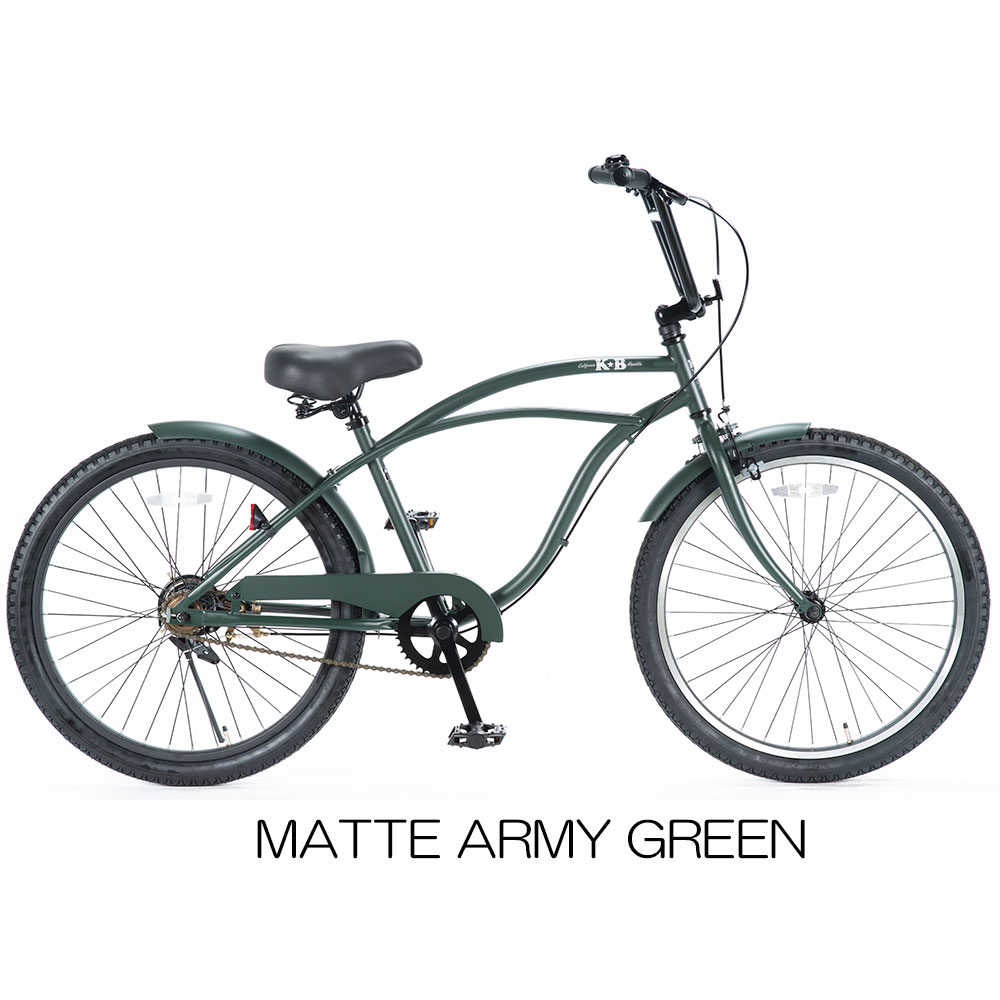 楽天市場】KB/ケイビービーチクルーザー 24インチ シングルギアー