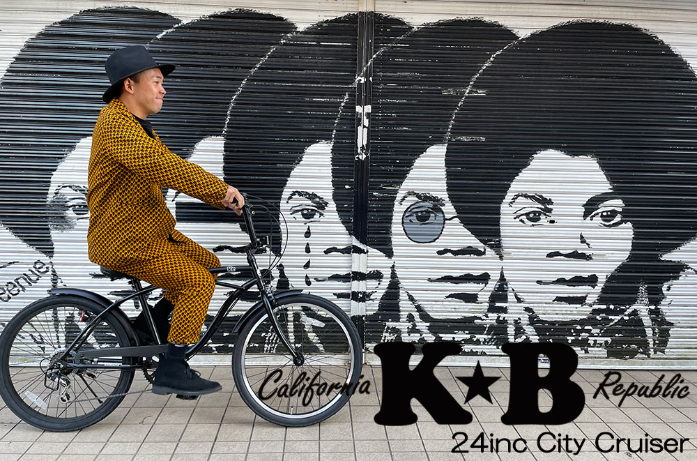 楽天市場】KB/ケイビービーチクルーザー 24インチ 外装6段ギア RAINBOW