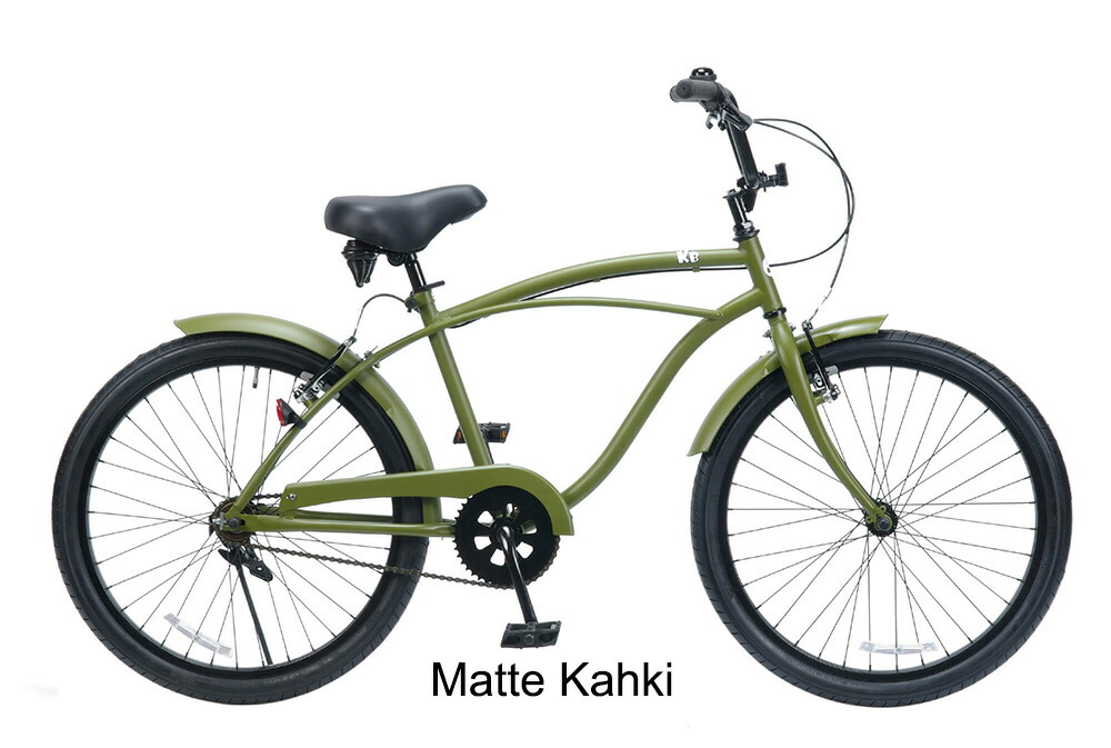 楽天市場】KB/ケイビービーチクルーザー 24インチ シングルギアー