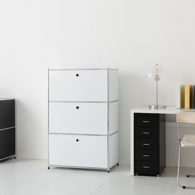 楽天市場】SIMPLIE 3段 収納棚 モジュールタイプ BC020 3扉付き 4色