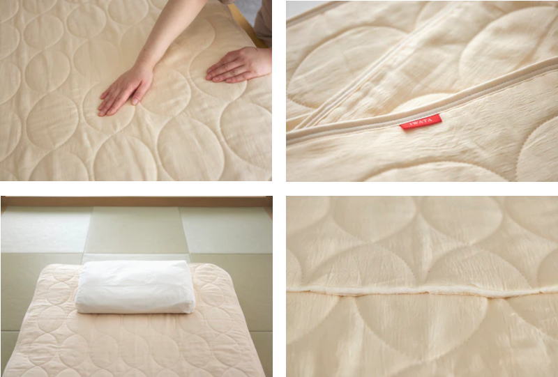 楽天市場】IWATA 本麻パッドしとね プレミアム 100×205cm 生地、中わた