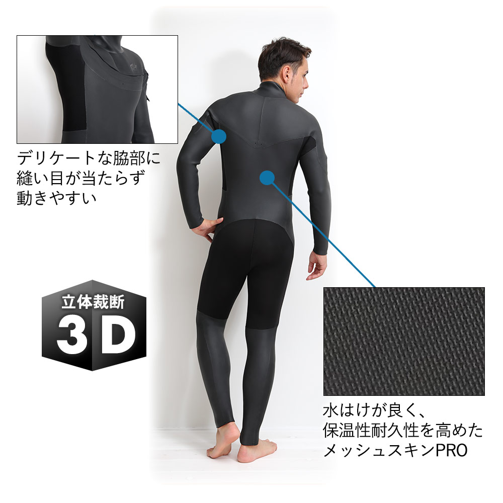 楽天市場】[ｽｰﾊﾟｰｾｰﾙ価格+ｸｰﾎﾟﾝ]セミドライ 5×3mm RSS SURF ウェット