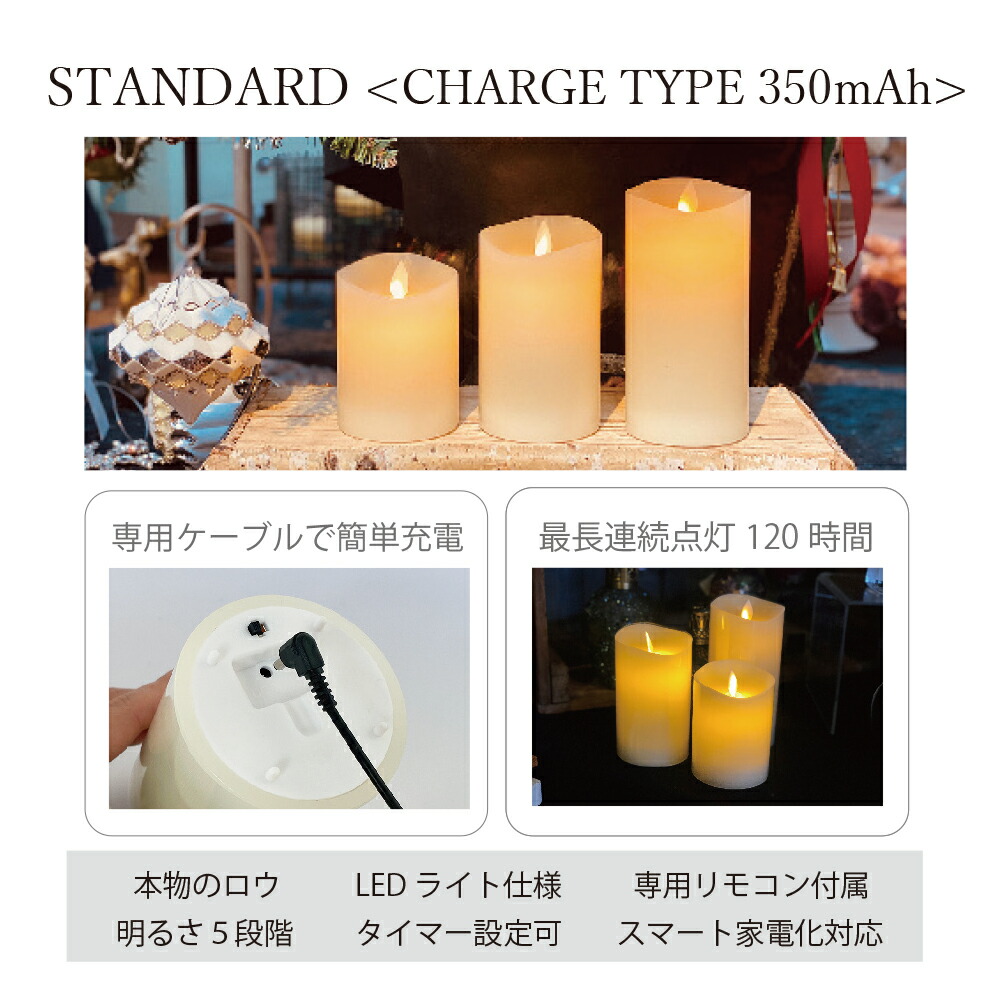 楽天市場】【☆即納☆】 充電式 キャンドル LEDキャンドルライト LED