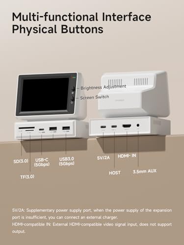楽天市場】【送料無料】Hagibis IPSミニモニター 3.5インチ USB-C ハブ