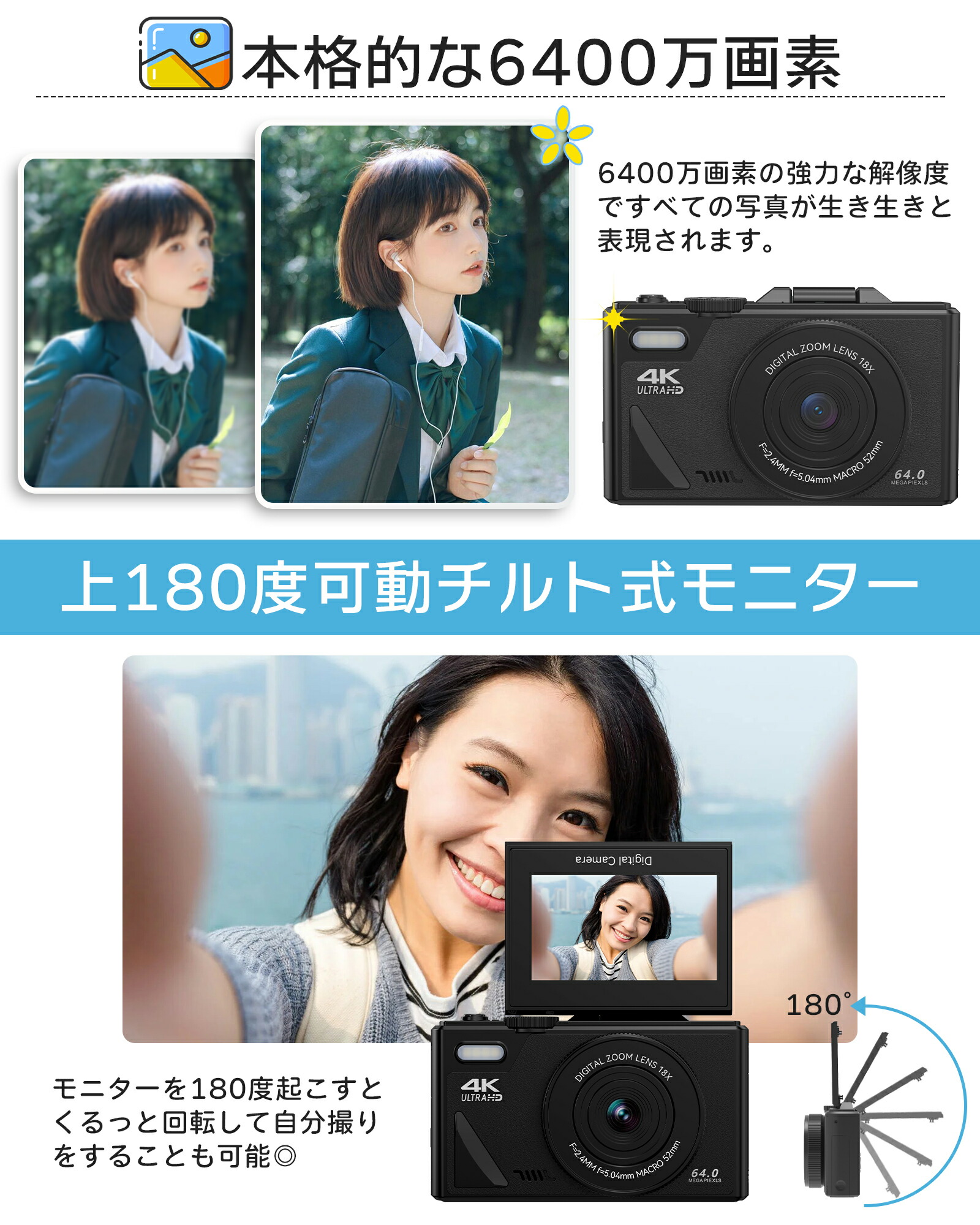 楽天市場】【コスパ最高☆カメラケース付・1年保証あり】高画素