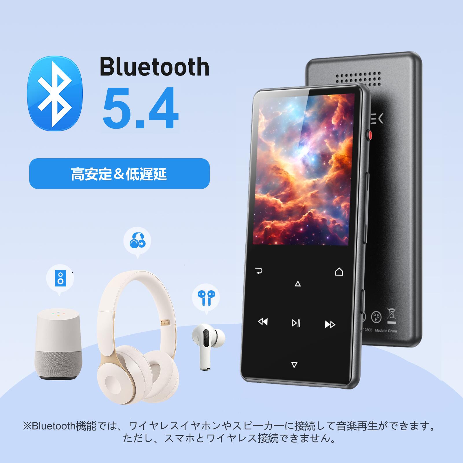 楽天市場】【日本企画品・1年保証】 AGPTEK mp3プレーヤー Bluetooth5