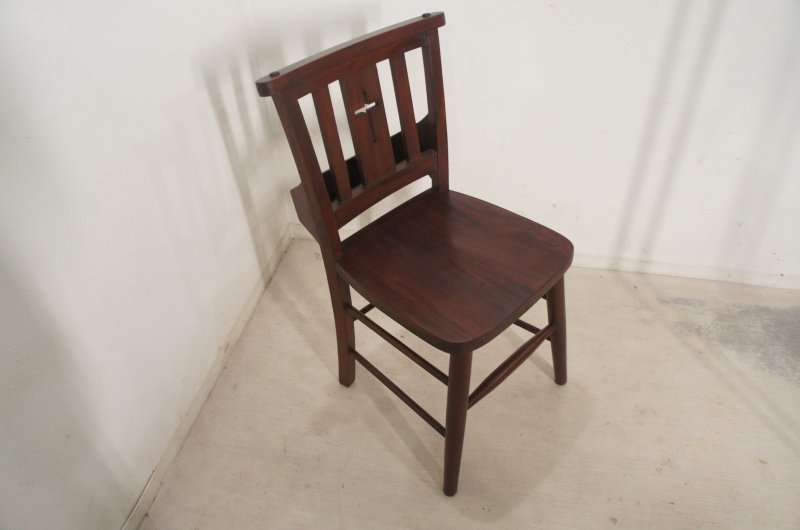 楽天市場】英国アンティーク調 チャーチチェア ボックス付 クロス