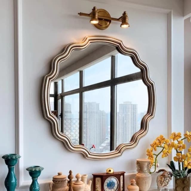 楽天市場】壁掛けミラー アメリカンレトロミラー ミラー ウォール