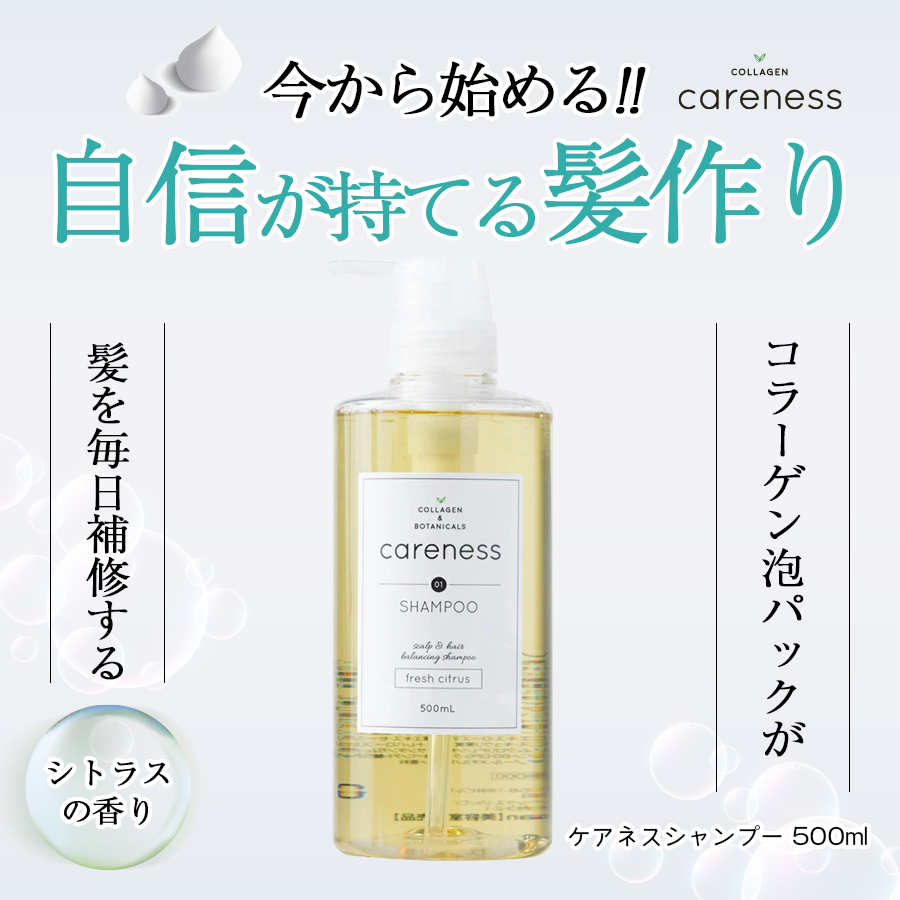 楽天市場】【公式】ケアネス 美容室専売 シャンプー コラーゲン FC