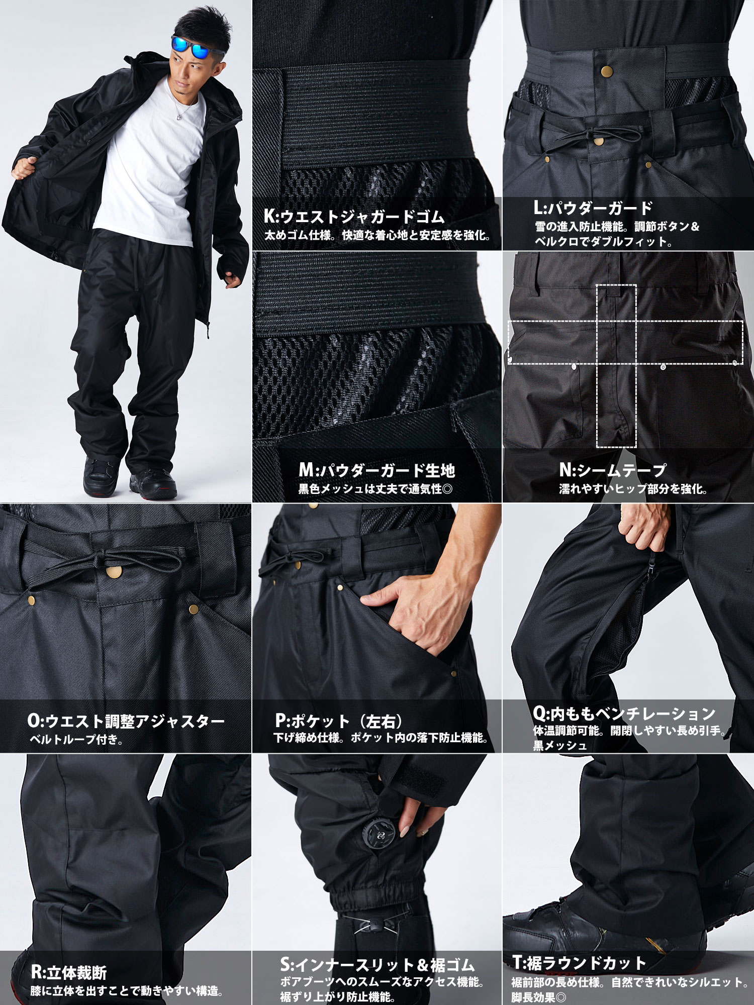 楽天市場】スノーボードウェア スノボウェア 上下セット メンズ