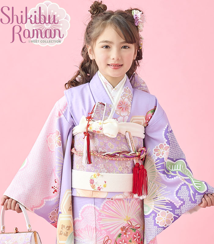 楽天市場】七五三 753 着物 7歳 女の子 着物フルセット 式部浪漫