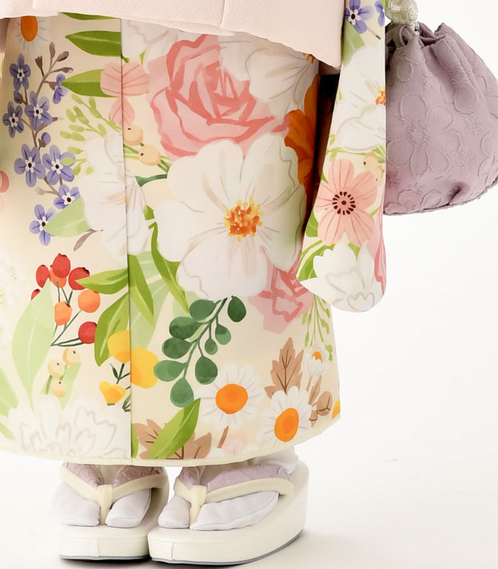 楽天市場】七五三 753 着物 3歳 女の子 被布セット 花わらべ ブランド