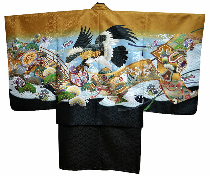 楽天市場】七五三 753 着物 男の子 袴 セット 3歳羽織袴 フルセット 鷹