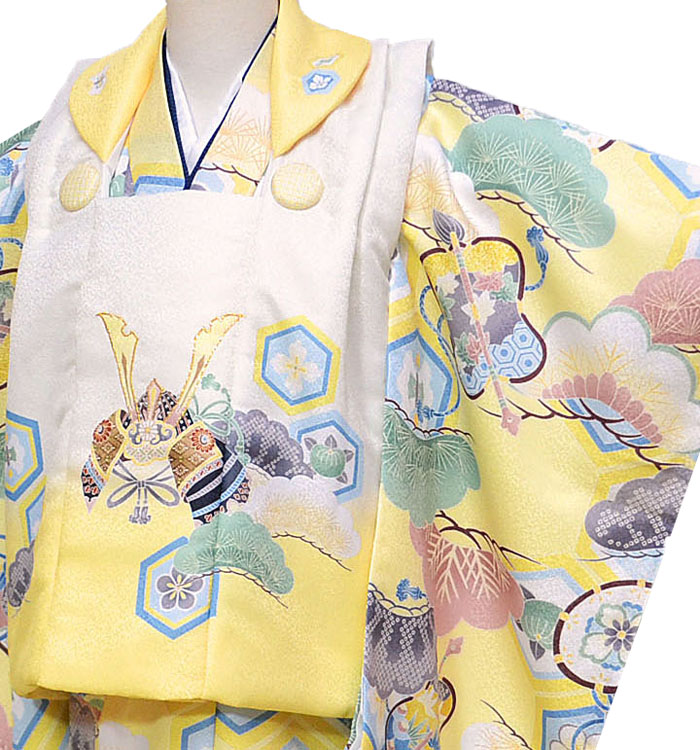 楽天市場】七五三 753 着物 3歳 男の子 被布セット 花うさぎ ブランド