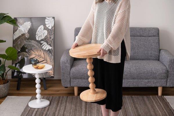 楽天市場】スフィア ラウンドテーブル サイドテーブル ホワイト 白