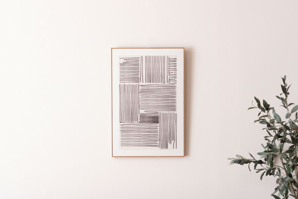 楽天市場】アートパネル ストライプ 60×40 縦60 横40 約A2サイズ